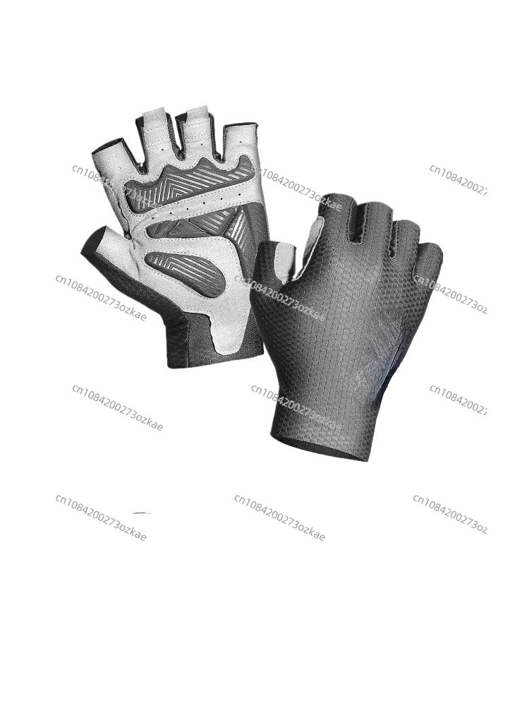 Cycling Gloves Half Finger Summer Men and Women Road Mountain Bike Short Finger Bicycle Equipment Shock Absorption Breathable