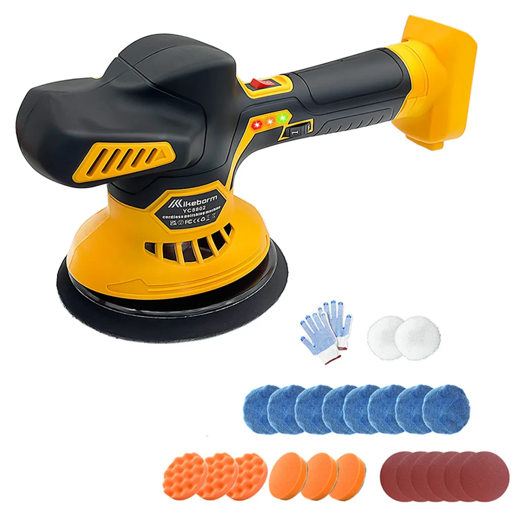Car Polisher Electric Polishing Machine Replacement for Dewalt, Wireless Waxing Sanding Sealing Glaze Tool Sander Power Tools