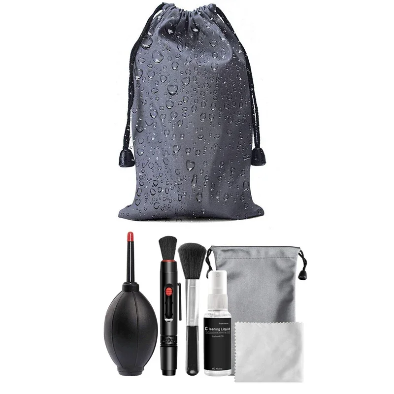 6in1 أداة تنظيف إزالة الغبار عدسة Gimbal فرشاة ضربة الهواء ل DJI Air 3 / AVAT / FPV / mini 3pro ملحقات طائرة بدون طيار