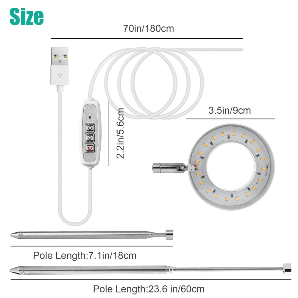 LED-Teleskop pflanze wachsen Licht Voll spektrum Timing Pflanze wachsen Lampe für Sukkulenten Blumen Zimmer pflanzen