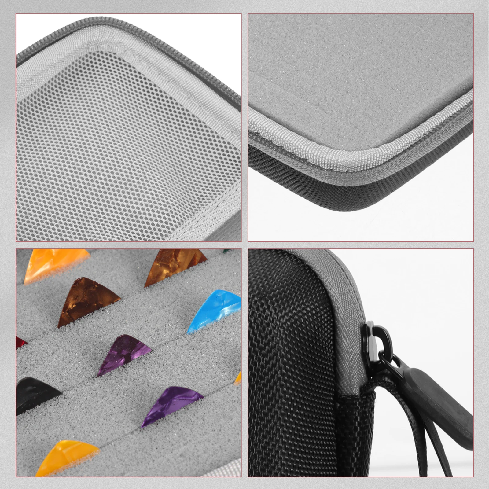 

Plectrum Container Pick Storage Box Acoustic Guitar Holder Case Major Eva Picks