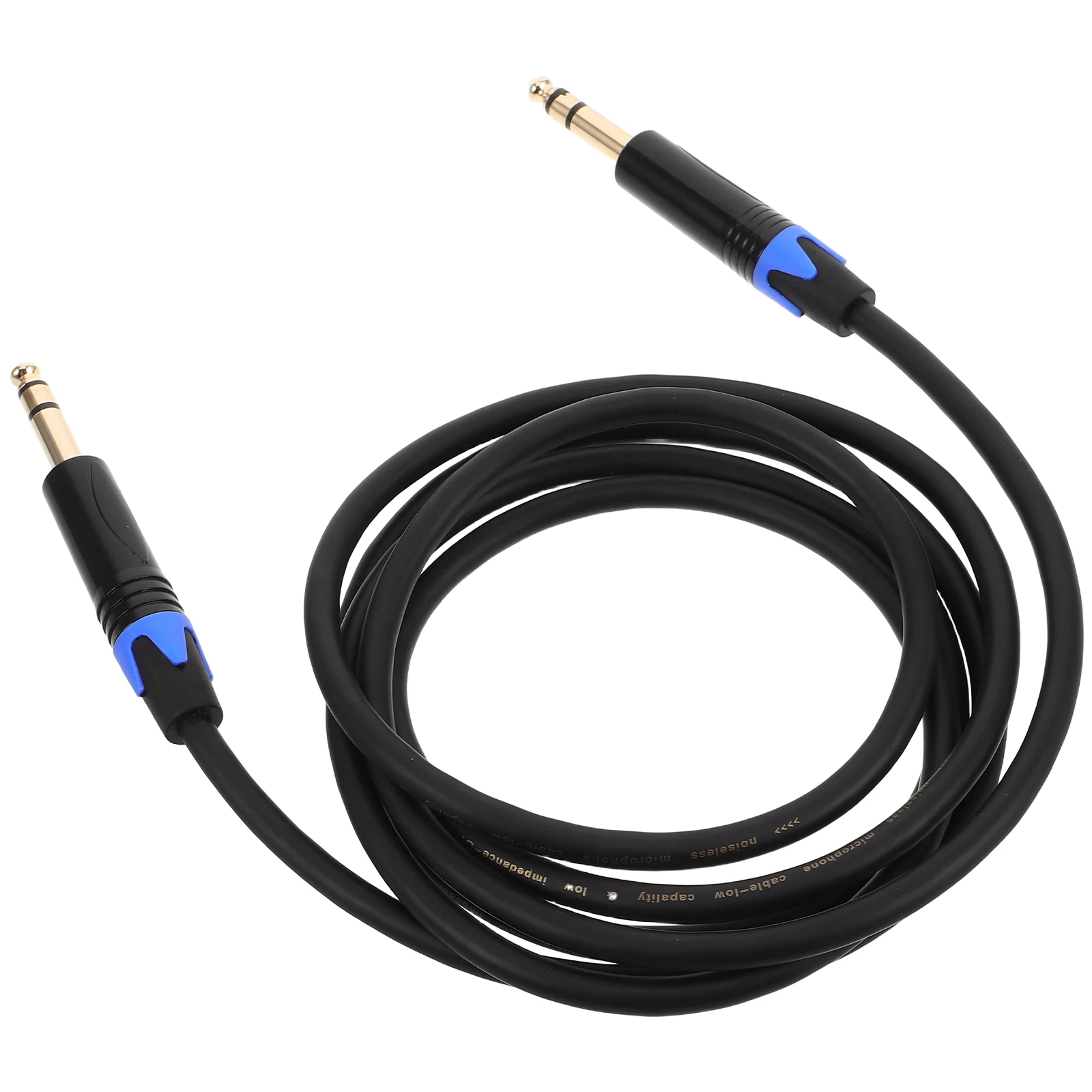 

Guitar Cable for Electric Bass Instruments TRS Patch Cords Rubber Metal Durable Audio Extension Straight to Straight