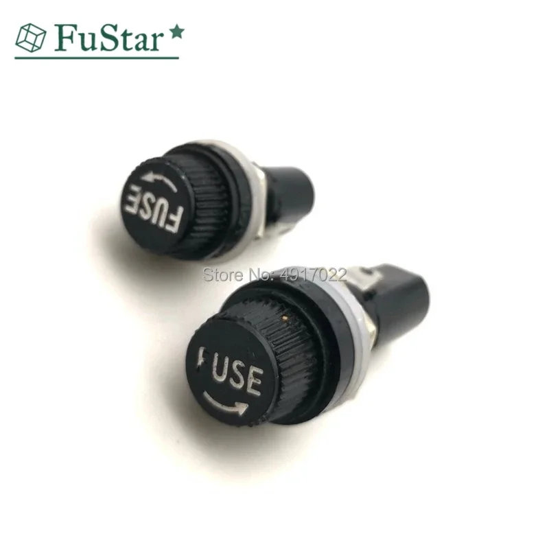 1pcs 5*20mm Glass Fuse Holders 6X30 Insurance Tube Socket fuse holder For 6*30 insurance Panel Mount Fuse Holder 5x20 mm 6x30mm