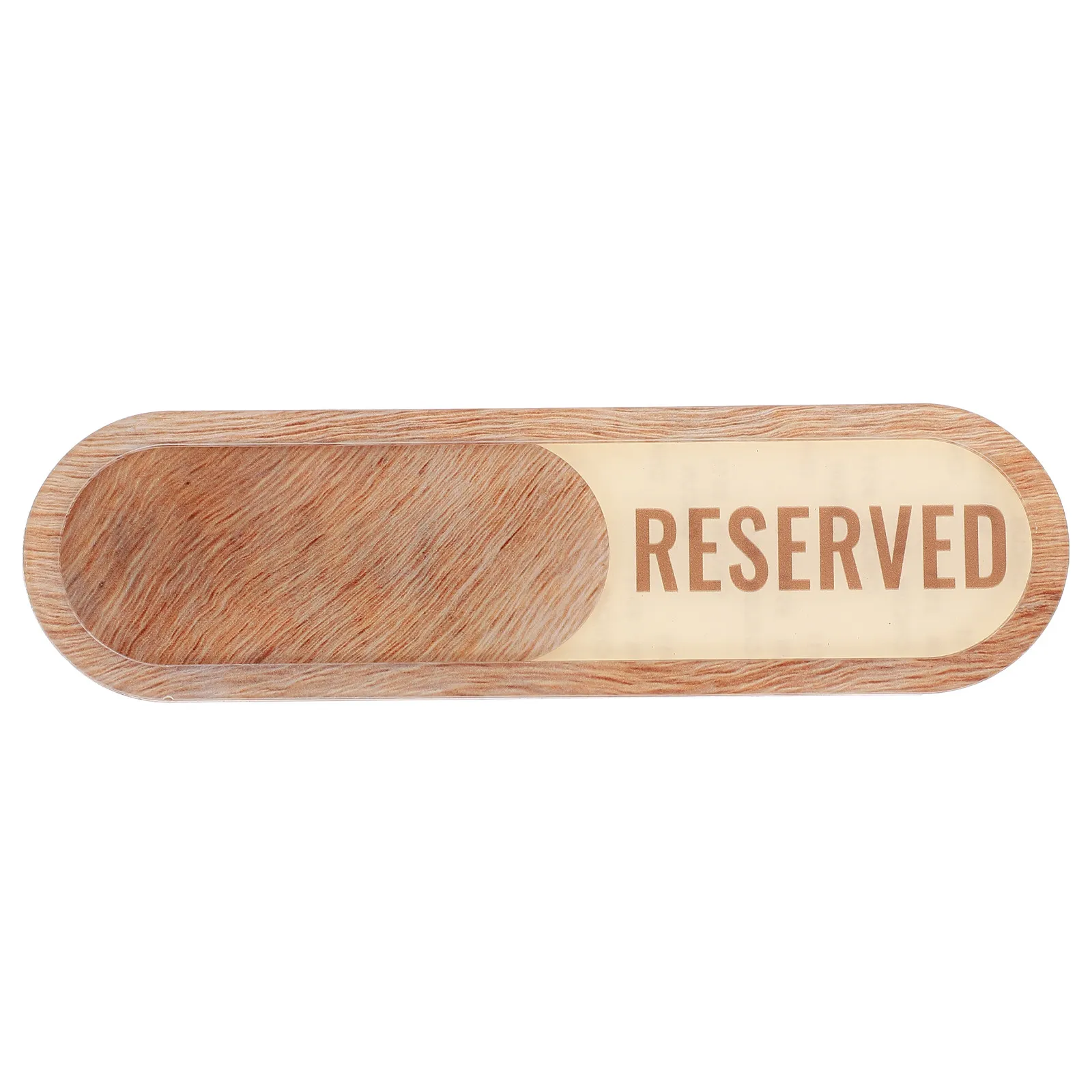Acrylic Vacant Reserved Slider Sign Privacy Door Indicator for Office Conference Room Restaurant Restroom Hotel Bathroom