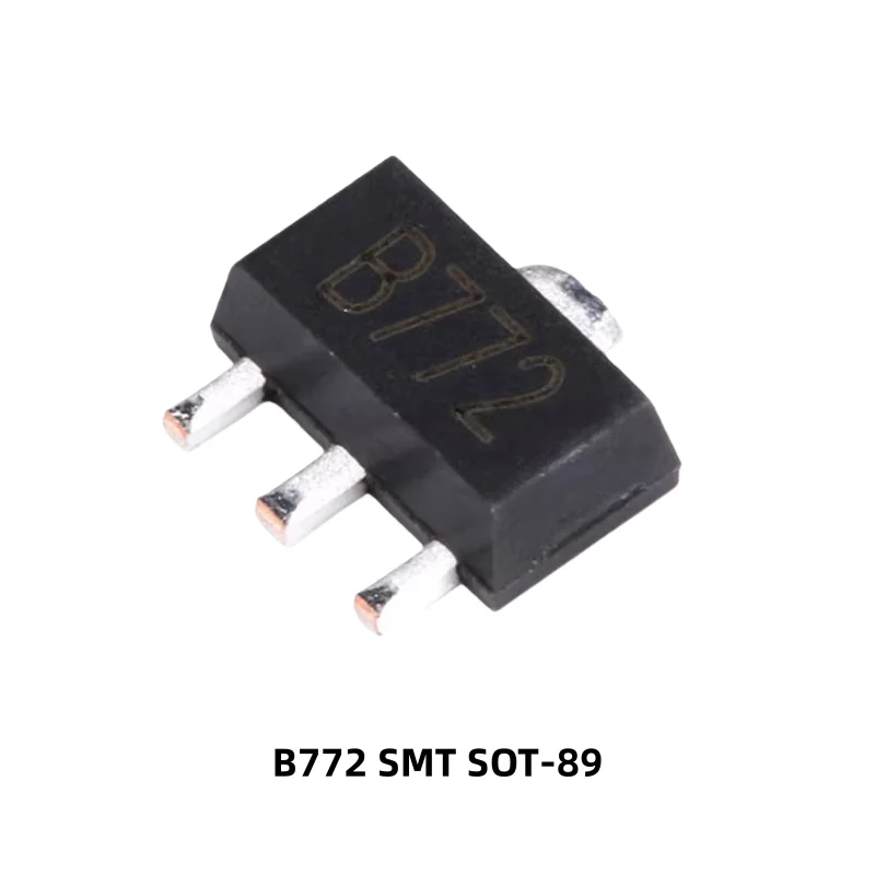 100 Stück Direktmontage/SMT B772 2SB772 TO-126/SOT-89 Gehäuse 3A/40V PNP-Leistungstransistor – Detail 3