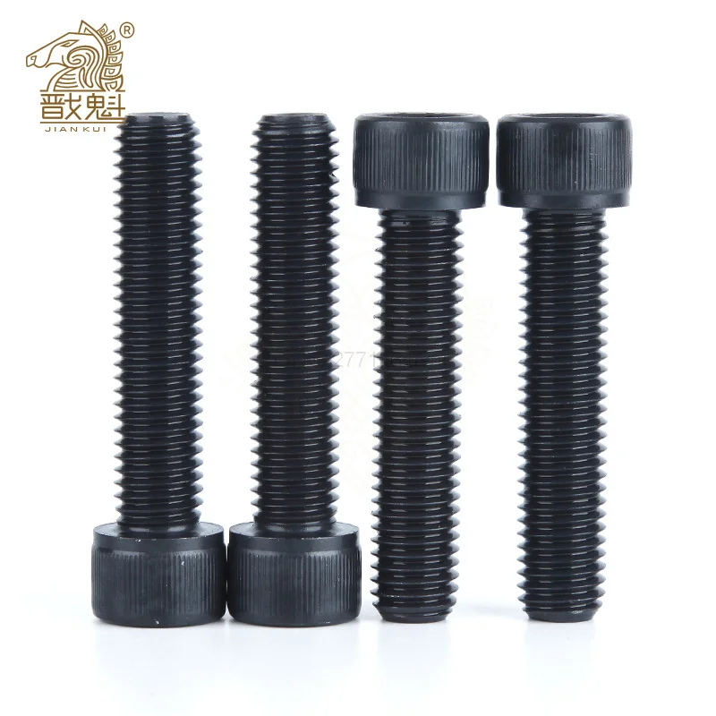 50 unidades M1.4 M1.6 M2 M2.5 M3 304 A2 acero inoxidable grado negro 12,9 DIN912 cabeza hueca hexagonal tornillo Allen L = 2-30mm