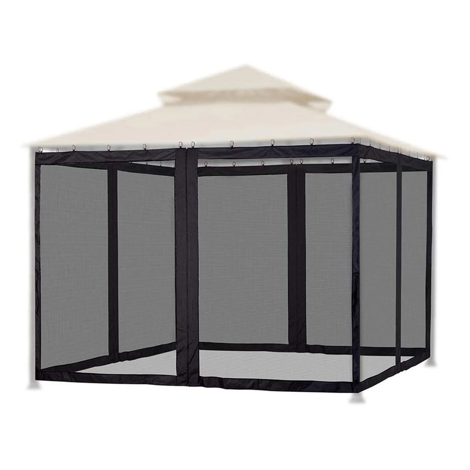 300x300x220cm Mosquito-Proof Tent Net Terrace Four-Corner Net Curtain Four-Door Garden Courtyard Pavilion Insect-Proof Net
