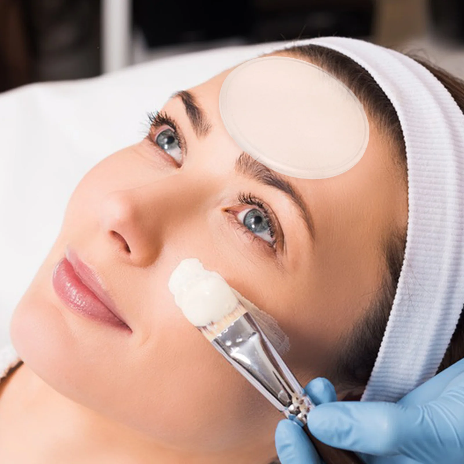 

5Pcs Round Silicone Eyelash Pads Clear Anti Static Lash Trays for Extensions Professional Makeup Display Palette