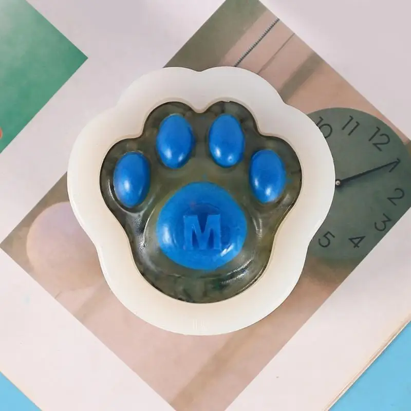 Silicone Mold Cat-Paw Designed for DIY Soap Cake Fondan Plasters