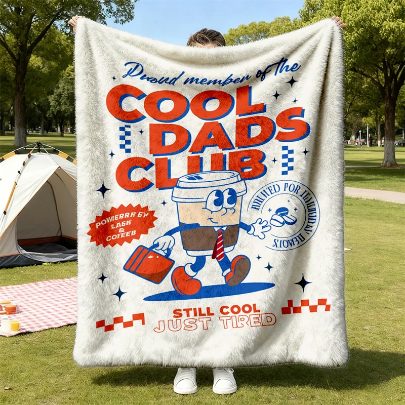 Cool Dads Club Warm Blanket, Daddy Birthday Soft Blanket, Cool Dad Graphic Comfy, Father's Day Gifts