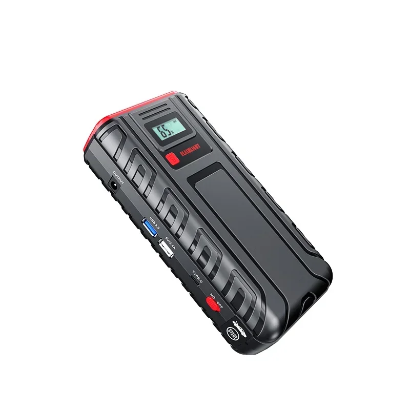 2000A 1600A 1200A 1000A 800A Portable Car Jump Starter 12V Auto Battery Booster Portable Power Pack with LCD Screen,QC 3.0,Light