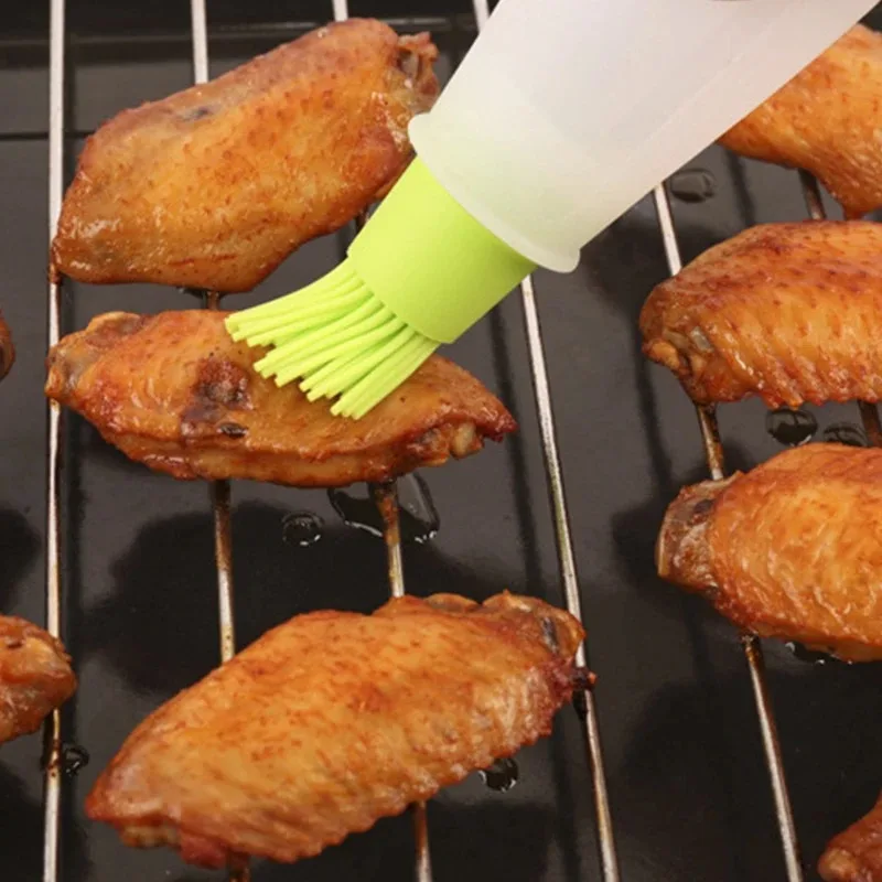 1/3/6PCS Heat-Resistant Silicone Oil Brush Bottle (for Baking, Air Fryer, BBQ)