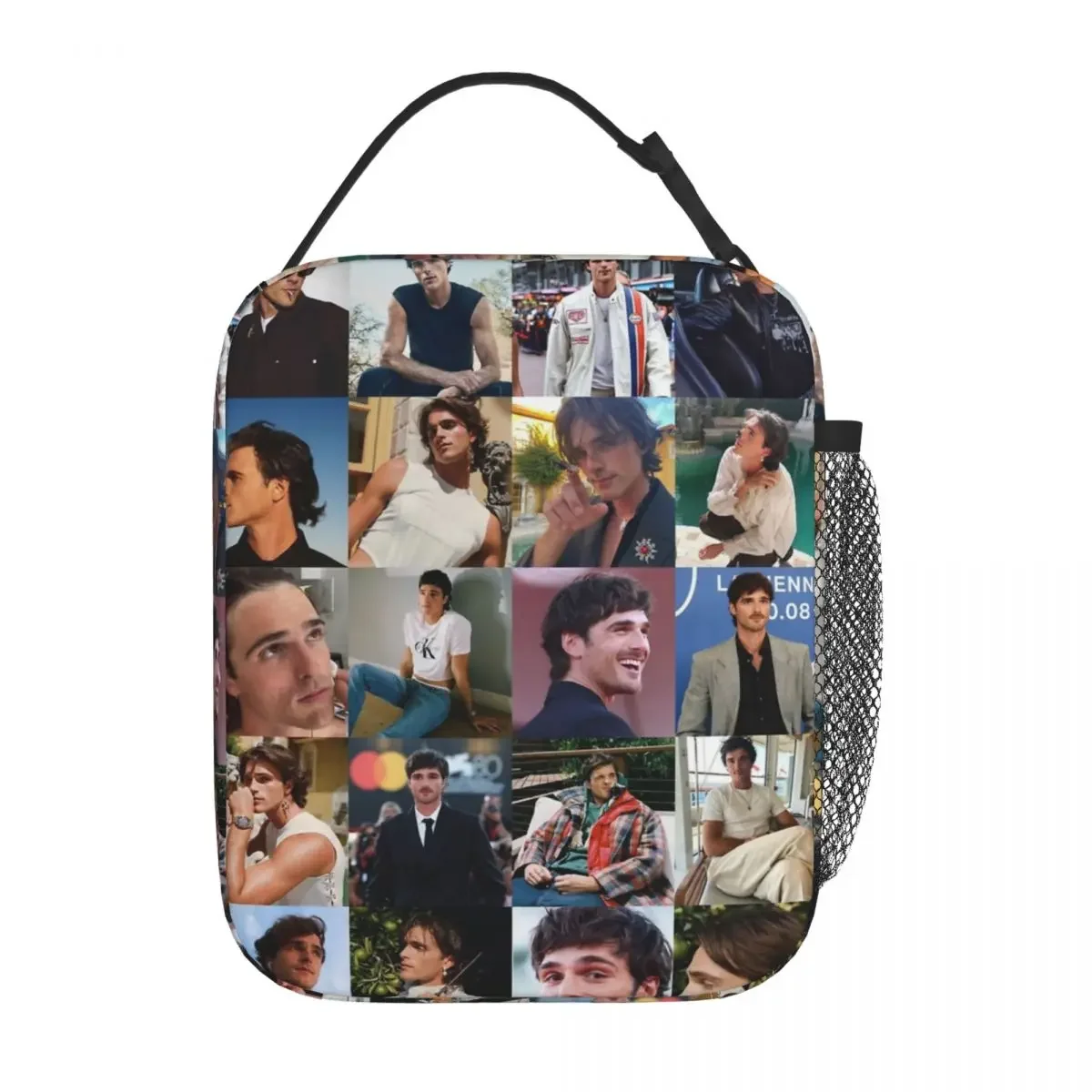 Jacob Elordi Collage Merch Insulated Lunch Bags For Picnic Vintage Food Container Reusable Cooler Thermal Lunch Box