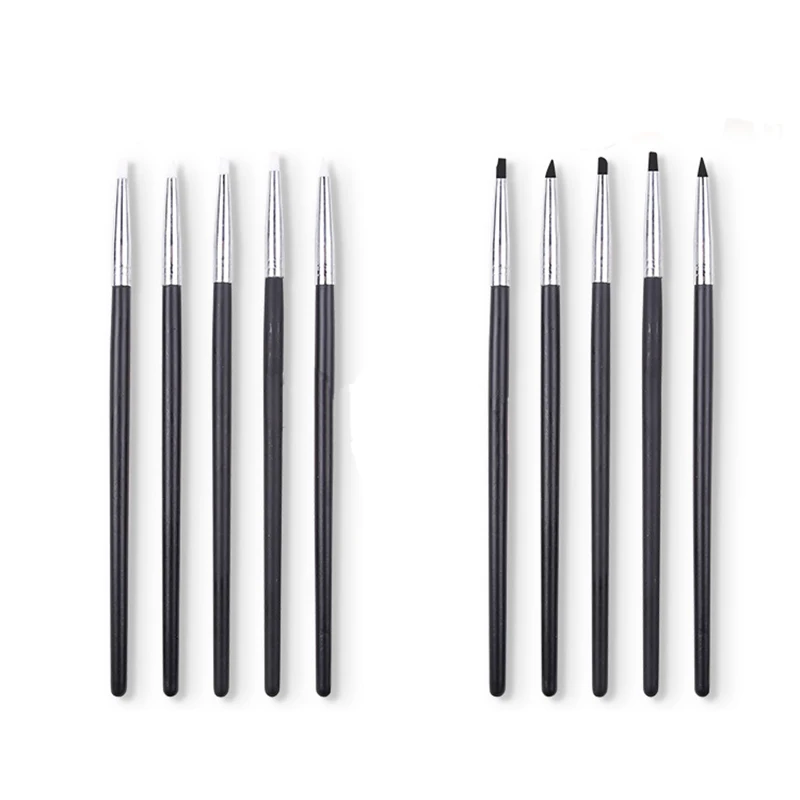 5Pcs/Set Polymer Clay Tools Carving Craft Brush Pottery Tools Clay Sculpture Nail Tools Color Shapers Pen Pottery Ceramics Tool