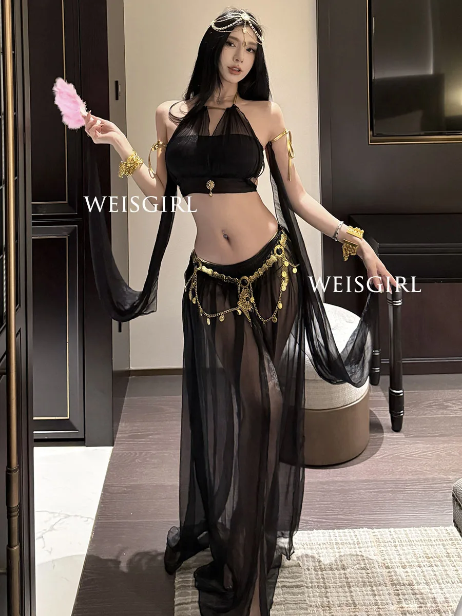 Princess Style Belly Dance Costume Women's Ethnic Fashion Stage Performance Clothing Goddess Look Cosplay Ancient China Tang ...