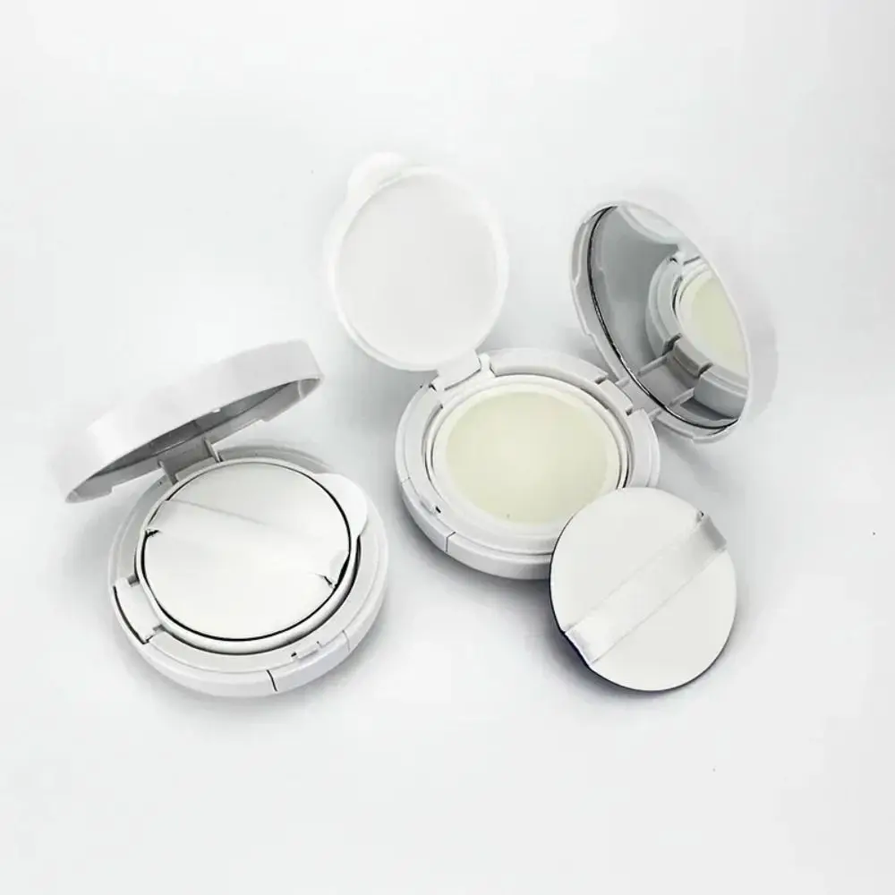 Draagbare Plastic Lege Luchtkussen Bladerdeeg Doos Hervulbare Witte Cosmetische Organizer BB Cream Case Dagelijks