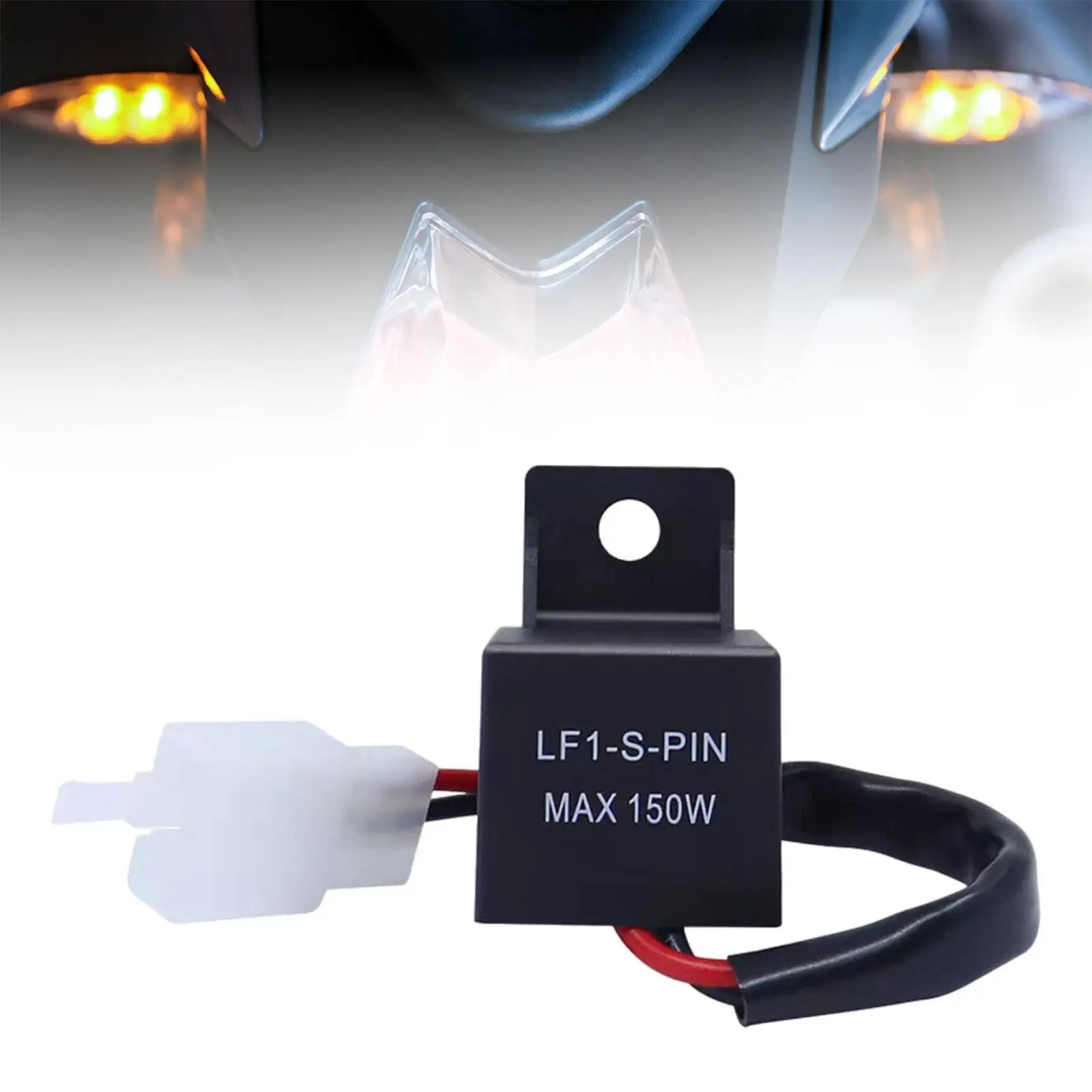 2Pin Motorcycle Flasher Relay Easy to Install Sturdy 12V Light Flasher Relay