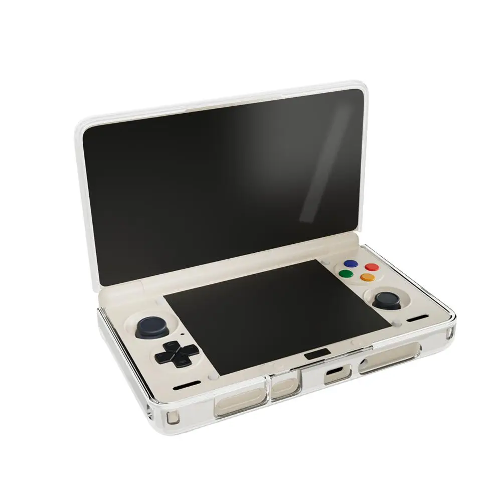 For AYN THOR Handheld Game Console TPU Case Transparent Soft Shell For Odin Thor Flip Game Console Drop-proof Dustproof