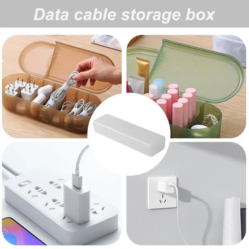 Koord Opbergdoos 7 Compartimenten Opbergdoos Bureau Organizer Met Deksel Koord Opbergorganisator Voor Thuis Bureau Lade