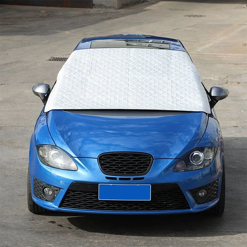 For Seat leon 2008-2012 Car Windshield Snow Anti Frost Cover Windproof Winter Ice Snow Shield Trim Car Accessories