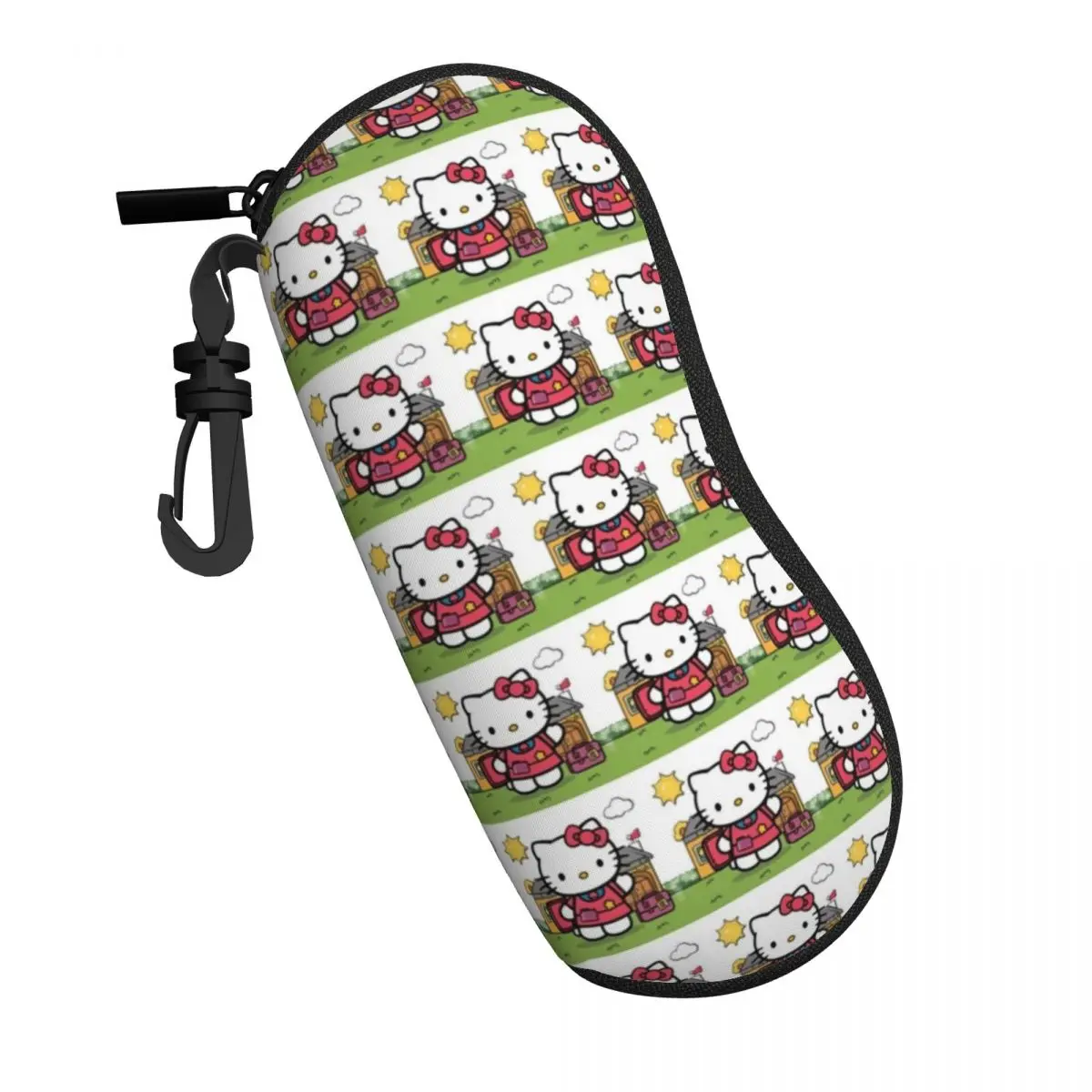 Hello Kitty Soft Shell Ultra-Light Eyewear Case - Scratch-Resistant and Space-Saving Glasses Bag for Outdoor Adventures