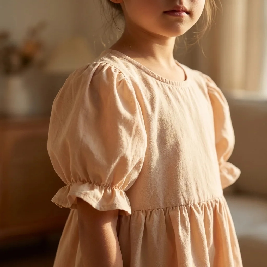 New Korean Thin Summer Girls Princess Dress 2026 Popular Korean Elegant Style High End Delicate Look Soft Smooth Comfortable