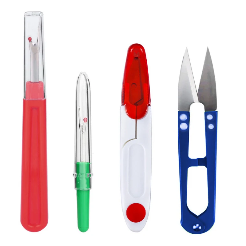 Nähfaden-Entferner, Nähfadenöffner, Kunststoff-Fadenschneider, 7er-Set für Kleidung und Stickerei