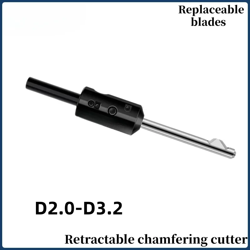 

D2.0-3.2 Retractable Chamfering Cutter up and down once Replaceable blades flexible deburring artifact trimming tool