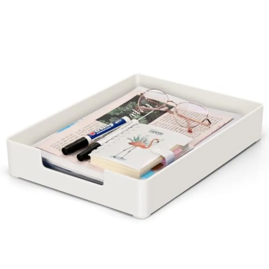 Letter Tray Letter Organizer Paper Tray, Desk Drawer Organizer for Office Supplies, Magazines, Folders, File, Notebooks, Statio