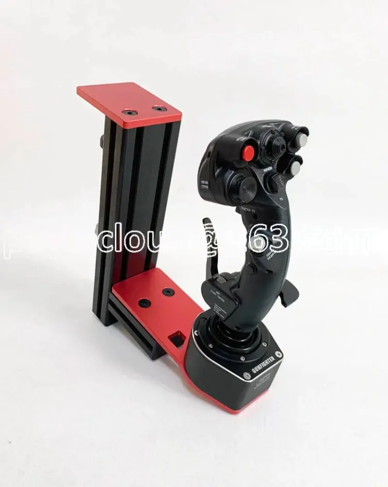 Tuoshi HOTAS Pig Pole VKB Saitek Evo Desktop Installation Bracket Red and Black Upgraded Version