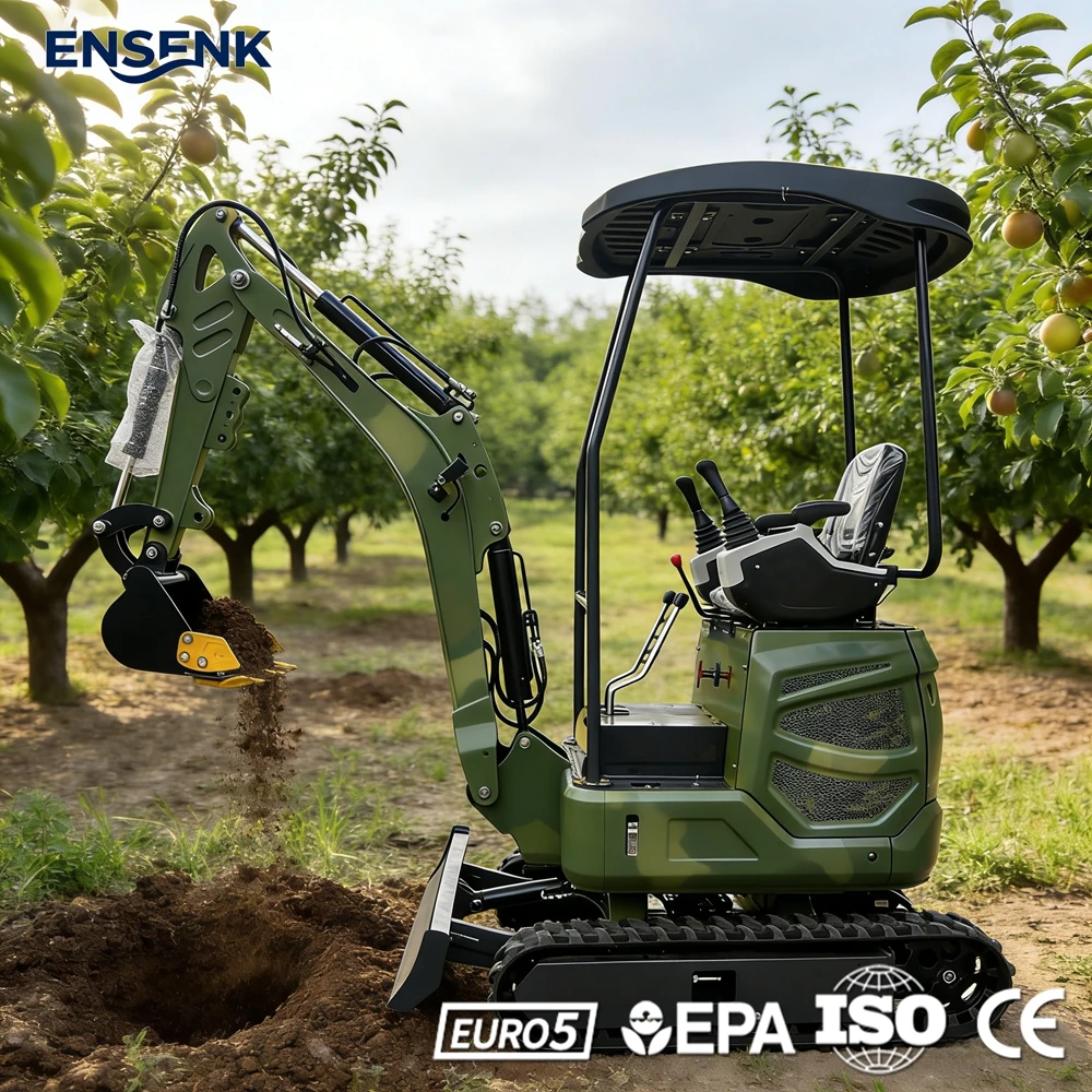 

Мини-экскаватор 0.8т 1.2т 1.5т 1.8т с дизельным двигателем EPA Euro 5 CE, многофункциональный, быстрая доставка