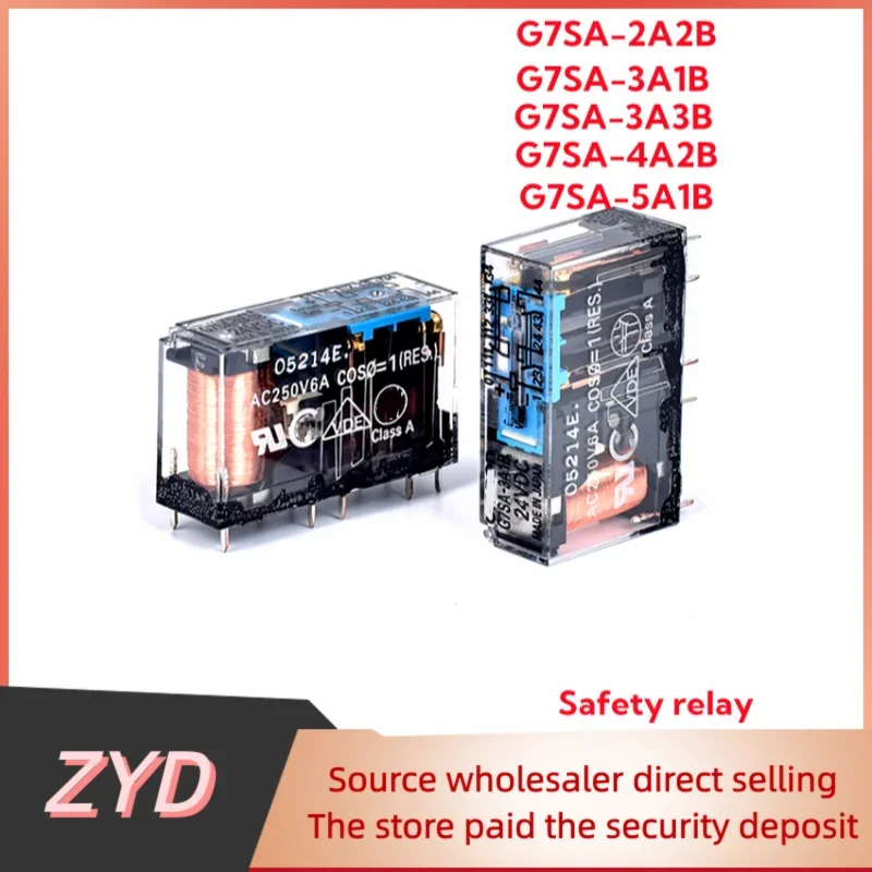 ZYD G7SA-2A2B 3A1B 3A3B 5A1B 4A2B-DC24V 48V DC110V G7SA-4A2B 10pin/4pin Safety Relay Base P7SA-10F-ND-14F-ND DC24V