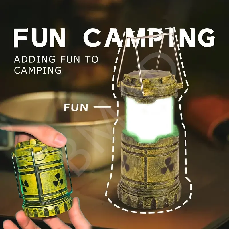 LED Simulation Nuclear Reactor Lamp Handheld Hand Light for Camping Halloween Party Decor Home Decor Ornaments Birthday Gift