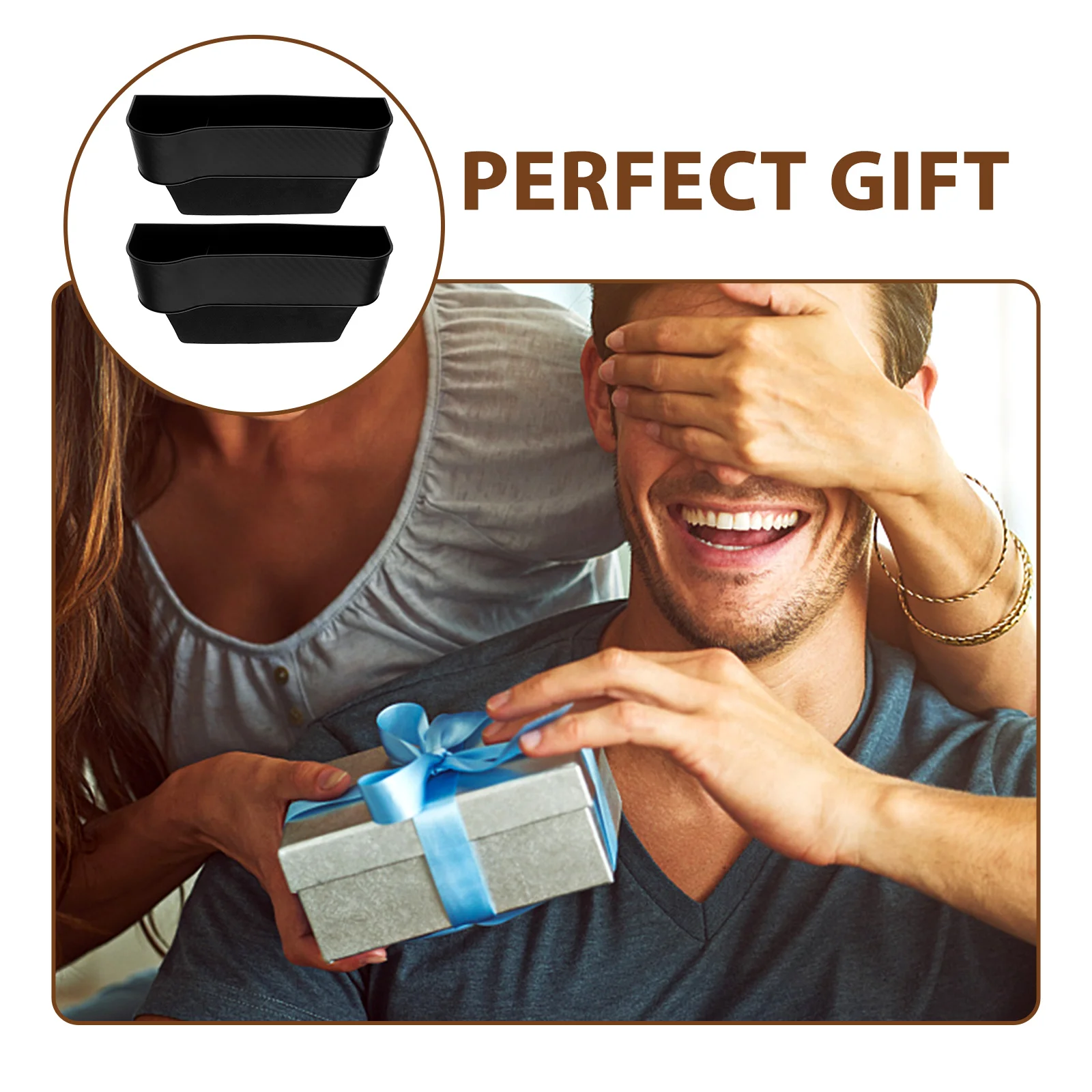 

2 pcs Filler Storage Box Front Multi-Functional For Keys Phones Cards Easy Install Space Saving Organizer Cup Holder Gap Box