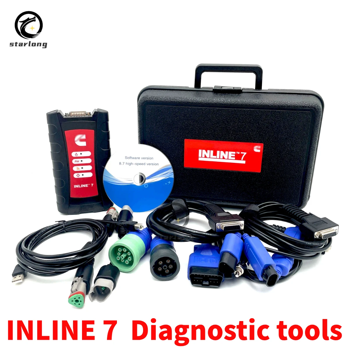 for Cummins INLINE 7 Data Link Adapter for Cummins Truck Diagnostic Tool With for Cummins Insite 8.7 8.9 Software