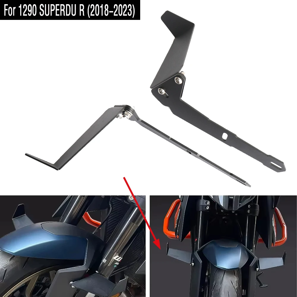 

2018-2023 FOR 1290 SUPERDU R Fixed Wing Front fender adjustable motorcycle mudguard spoiler side Winglets