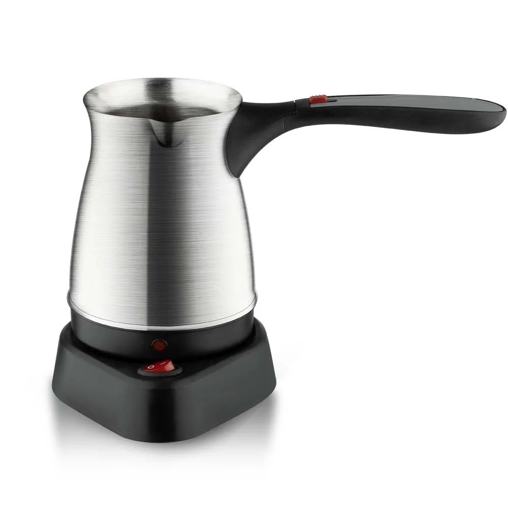 Turkish Coffee Pot with Handle Stainless Steel Electric Brewing Coffee Machine Kettle 500ml
