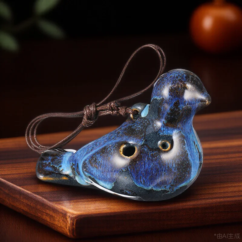 

Portable 6 Holes Ocarina Bird Design Musical Instrument Smooth Comfortable Perfect for Music Lovers Beginners 6-Hole Ocarina