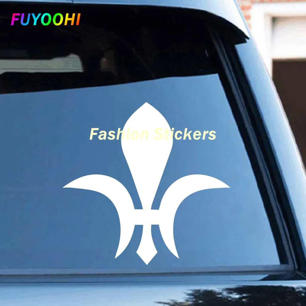 FUYOOHI Exterior/Protection Fashion Stickers NEW Fleur De Lis Car Sticker for Car Sticker Vinyl Military Hood Graphic Decals