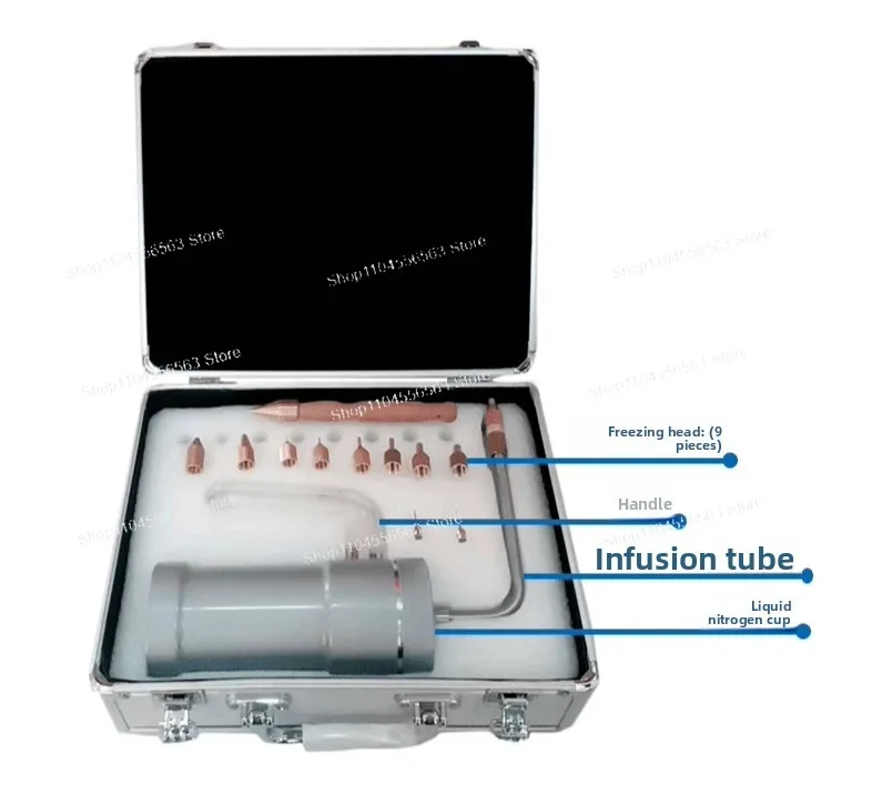 Liquid Nitrogen Cryotherapy Instrument 500ml Beauty Instrument Liquid Nitrogen Sprayer Freckle Device Liquid Nitrogen Freezer