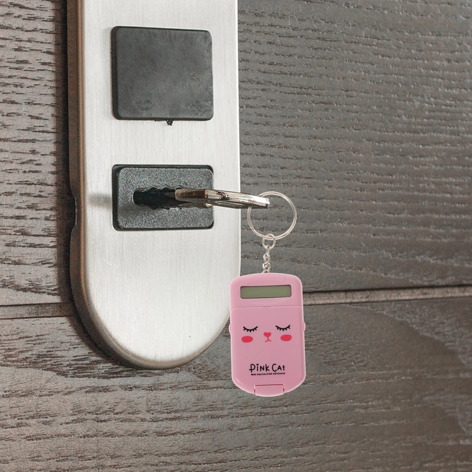 4 Pcs Mini Calculator Portable Pocket Electronic Key Ring Adorable Shaped Small for Students Keychain Gift Convenient