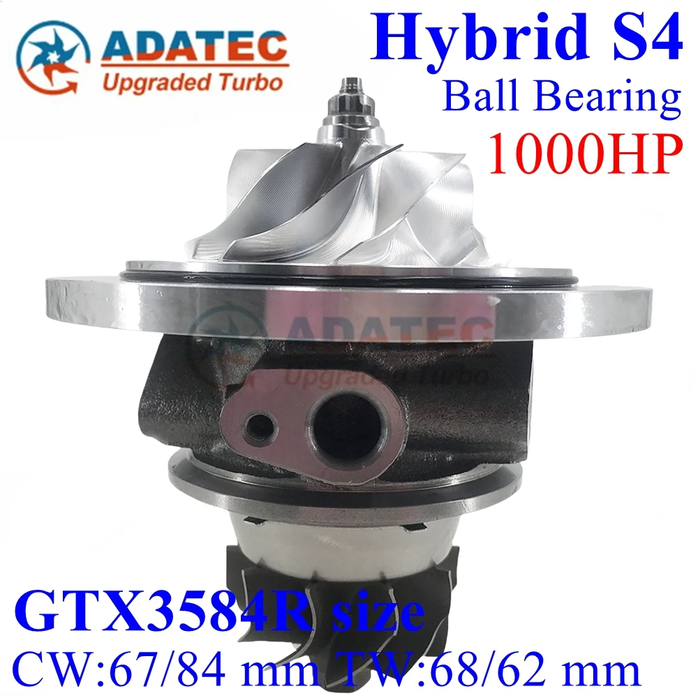 

Hybrid S4 Ball Bearing Turbo Cartridge 1000HP GTX3584R Size 06M145689J 18539700025 Turbine Core for Audi S4 8W Bj. 2016 - 11/20