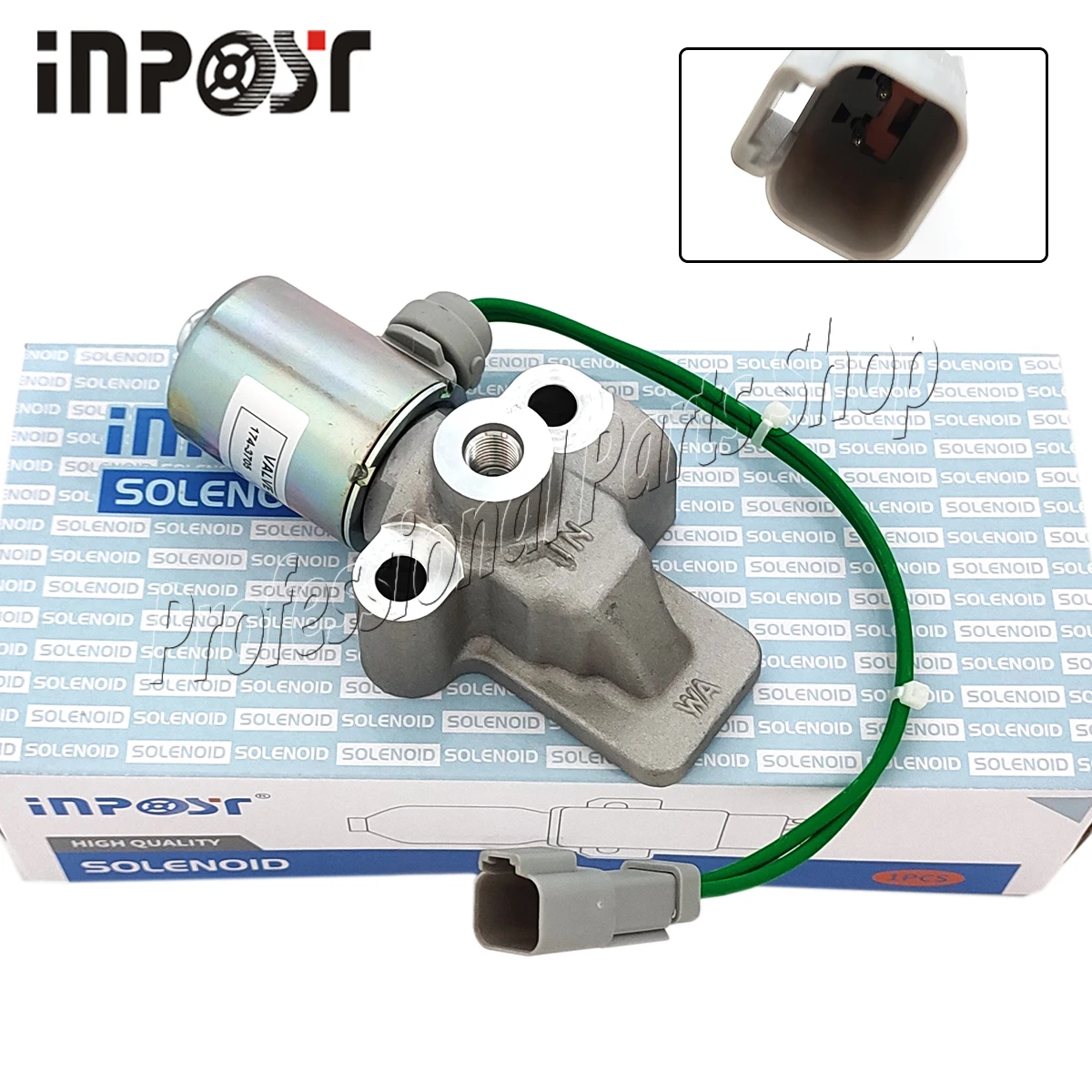 Nova Válvula Solenoide 24V 174-3705 para Caterpillar CAT 120H 135H 140H 160H 160K 1743705