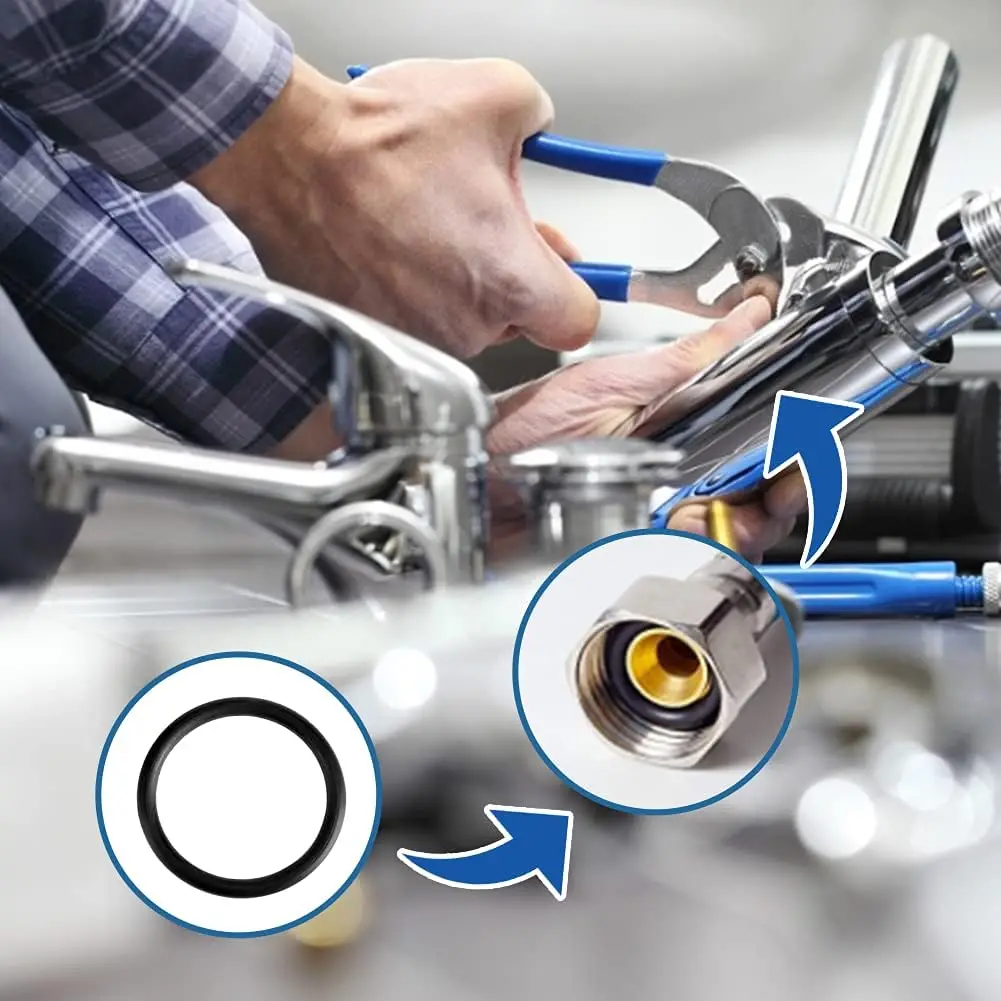 Rubber O Rings Plumbling Sealing Washers Nitrile Rubber Bands High Pressure O-Rings Gaskets Repair Kit for Automotive Faucet