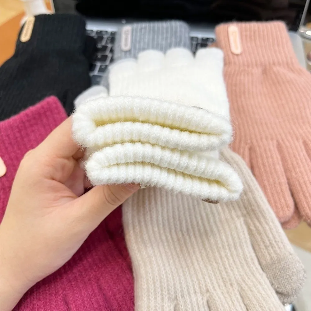 قفازات محبوكة عصرية مقاومة للبرودة، قفازات كاجوال مقاومة للرياح تعمل باللمس تحافظ على الدفء في الشتاء #5