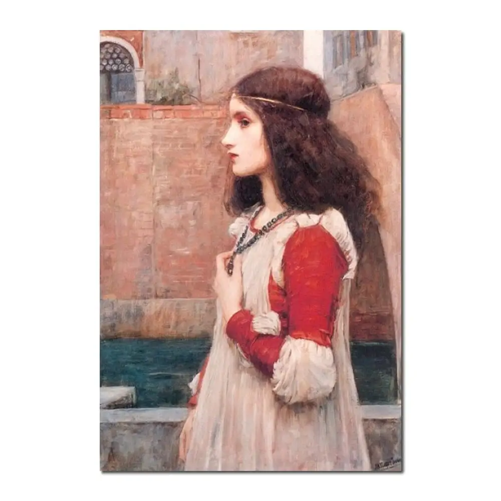 Portrait Woman painting John William Waterhouse Juliet handmade High quality