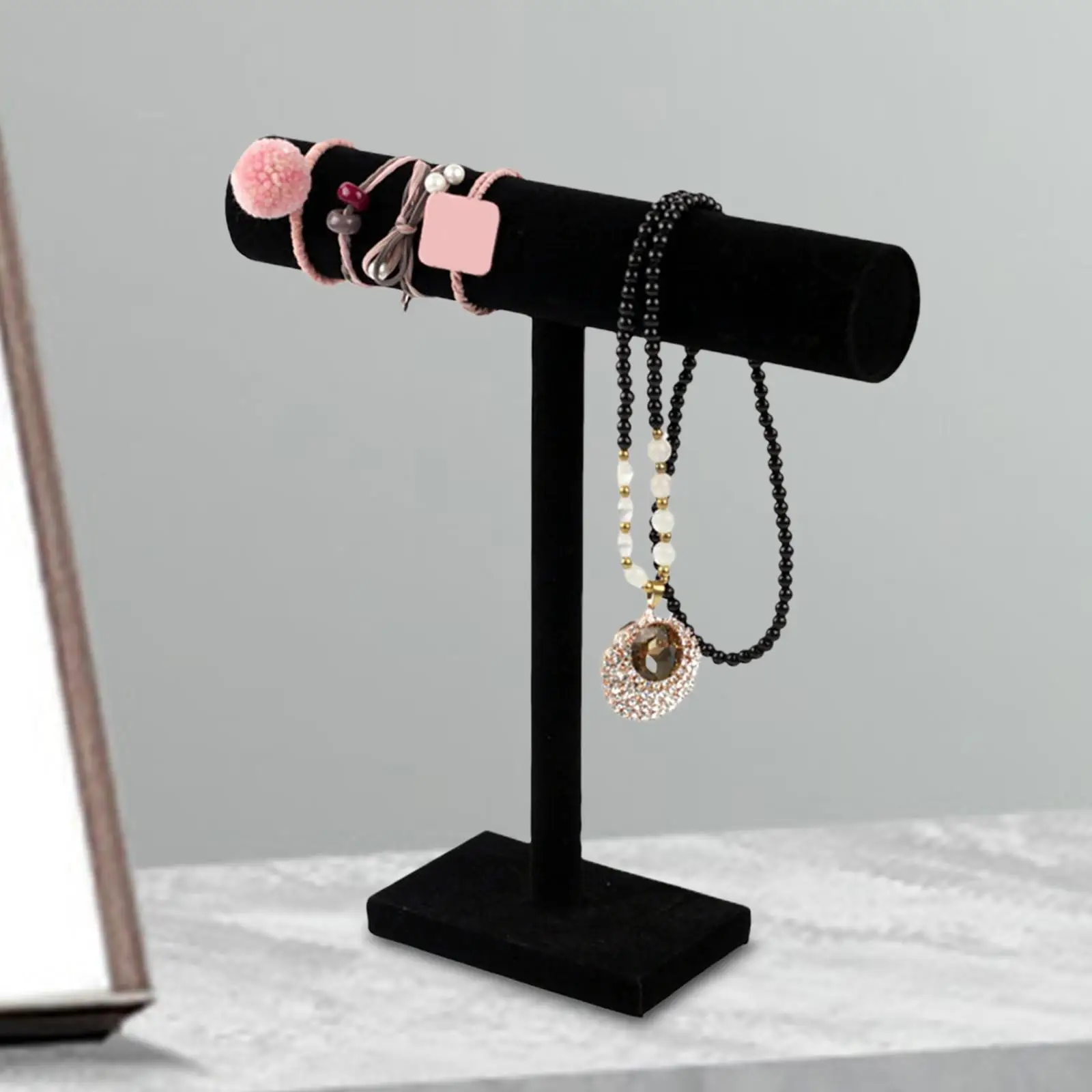 

Органайзер-держатель для ожерелья, стеллаж для хранения ювелирных изделий, дисплей для ожерелья из браслета T Bar