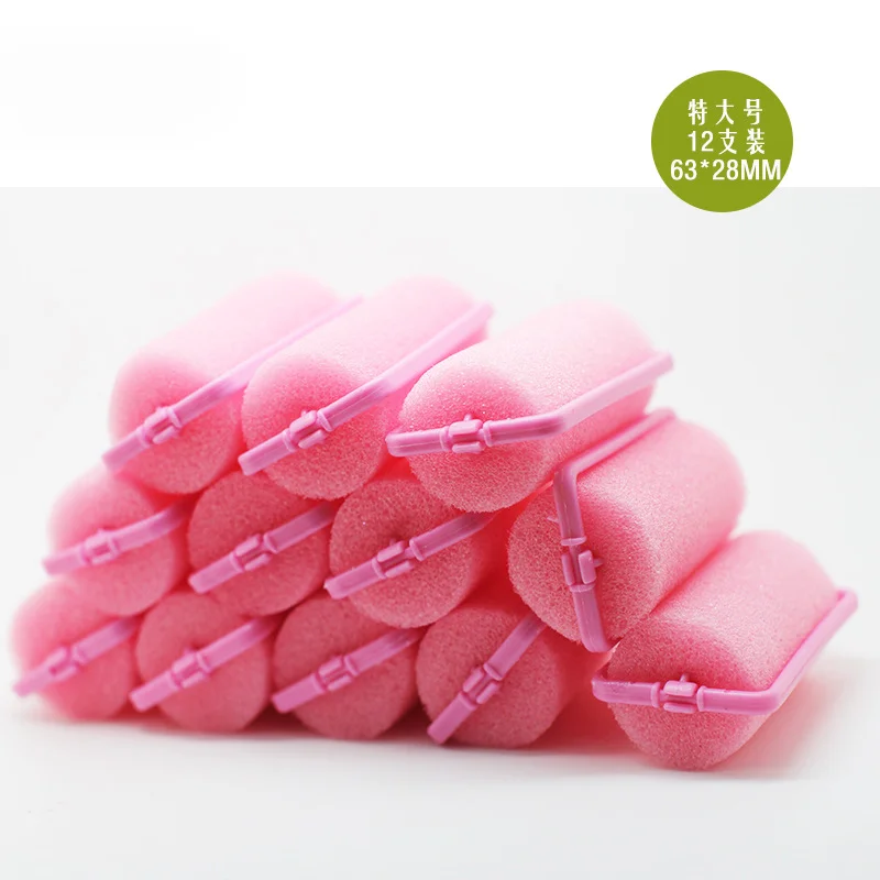 Soft Sponge Foam Cushion Hair Rollers Curlers Hairdressing Kit DIY Home Hair Styling Tool Hair Salon for Barber DIY Curls Random