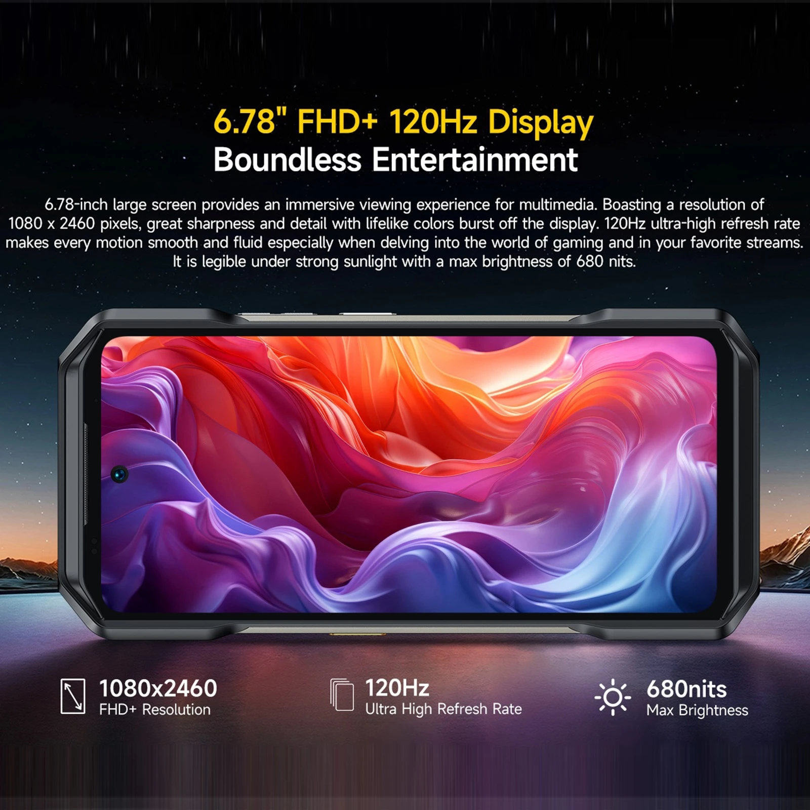 Ulefone Armor 27T Pro + Rugged Phone Thermal Imaging 12GB+256GB Night Vision 10600mAh 6.78'' Dimensity 6300 5G NFC Smartphone