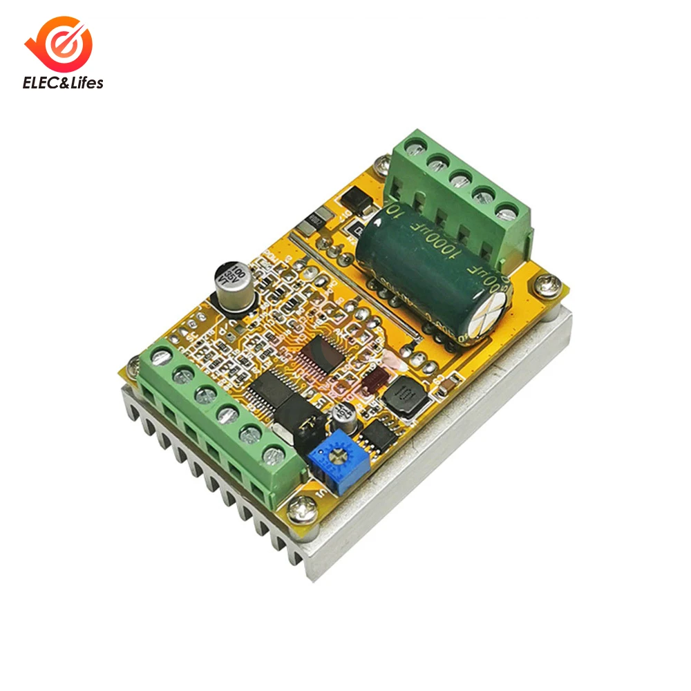 DC6.5-50V 380W BLDC Three Phase DC Brushless Motor Controller PWM Without Hall Sensor Hall Motor Control Driver Power Supply